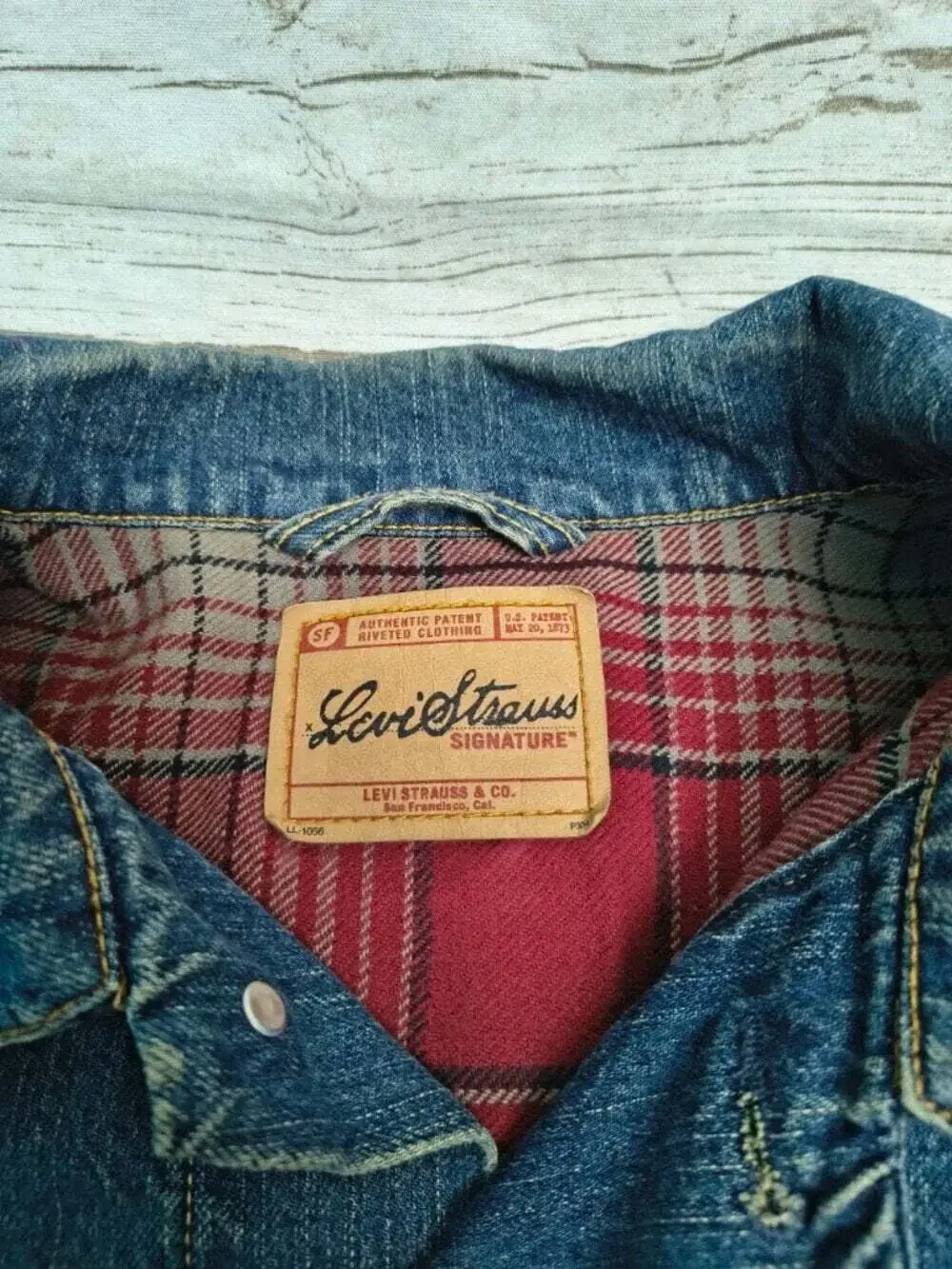 Levi Strauss Flannel Lined Denim Jean Jacket Men